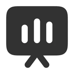 Presentation Chart Bar Alt Fill Icon