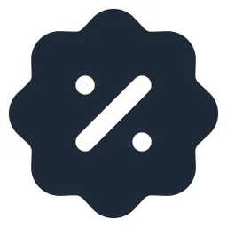 Discount Badge Solid Icon