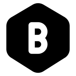 Hexagon Letter B Icon