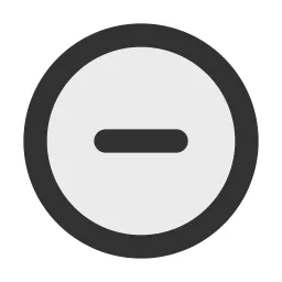 Minus Circle Duotone Icon