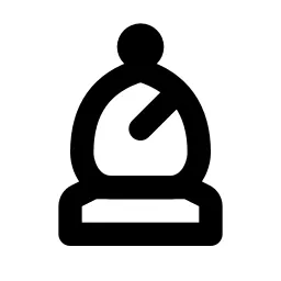 Chess Bishop Line Icon