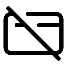 Credit Card Slash Icon