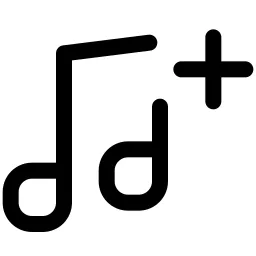 Music Double Note Plus Icon