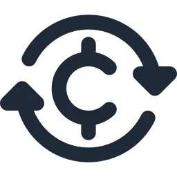 Cent Exchange Solid Icon
