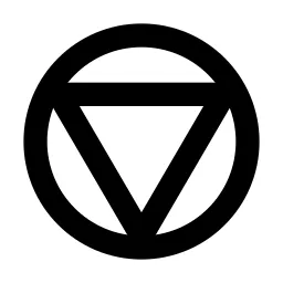 Circle Triangle Line Icon