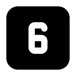 Square Number 6 Icon