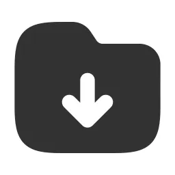 Folder Download Fill Icon
