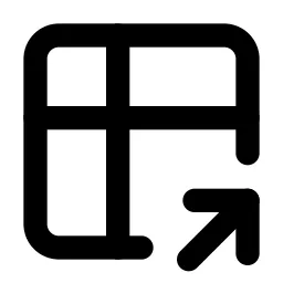 Table Share Line Icon