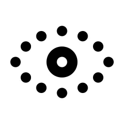Eye Dotted Line Icon