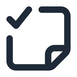 Note Check Line Icon