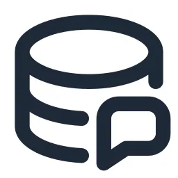 Data Chat Line Icon
