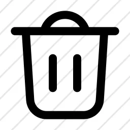 Trash Can Delete Remove Garbage Waste Icon