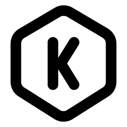 Hexagon Letter K Line Icon