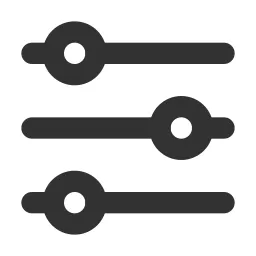 Adjustments Horizontal Icon