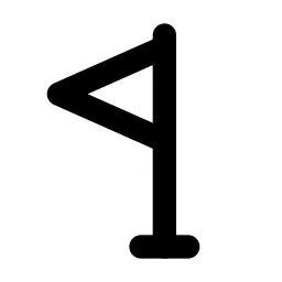 Pennant 2 Line Icon