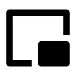Picture In Picture Fill Icon