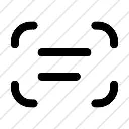 Prompt Scan Text Icon