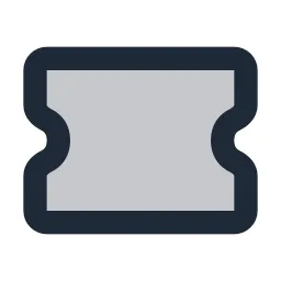 Ticket 2 Blank Duotone Icon