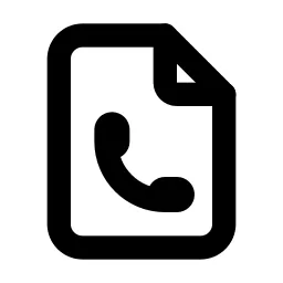 File Phone Line Icon