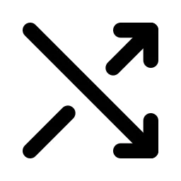 Arrows Cross Line Icon