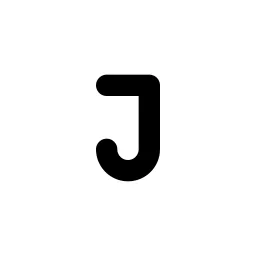 Letter J Small Line Icon