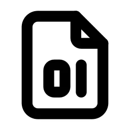 File Digit Line Icon