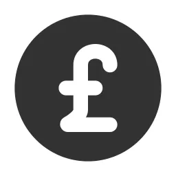 Pound Circle Fill Icon