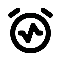 Alarm Average Line Icon
