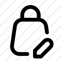 Shopping Bag Edit 2 Icon