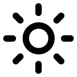 Sun High Line Icon