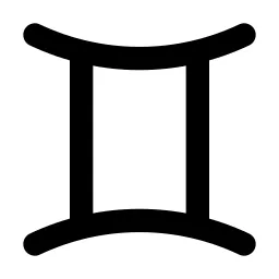 Zodiac Gemini Line Icon