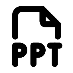 File Type Ppt Line Icon