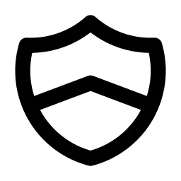 Shield Chevron Line Icon