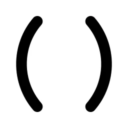 Parentheses Line Icon