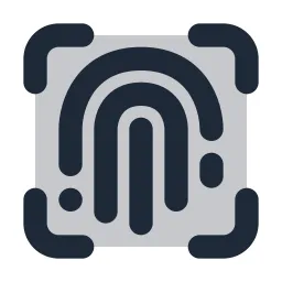 Scan Fingerprint Duotone Icon