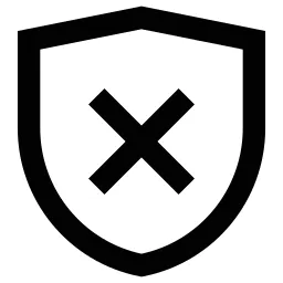 Xmark Shield Icon