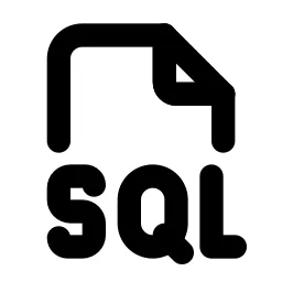 File Type Sql Line Icon