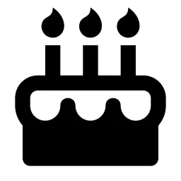 Cake 2 Fill Icon