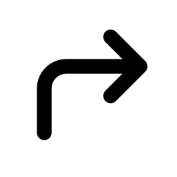 Corner Up Right Line Icon