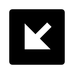 Arrow Left Down Box Fill Icon