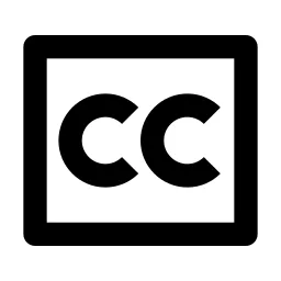 Closed Captioning Line Icon