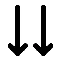 Arrows Down Line Icon