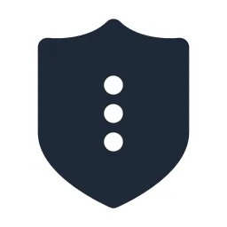 Shield Dots 2 Solid Icon