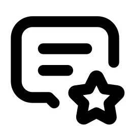 Message 2 Star Line Icon