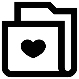 Folder Heart Icon