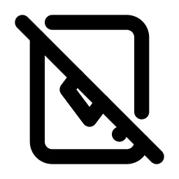 Play Card Off Line Icon