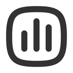 Chart Bar Alt Square Icon