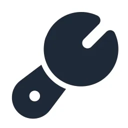 Wrench 3 Solid Icon