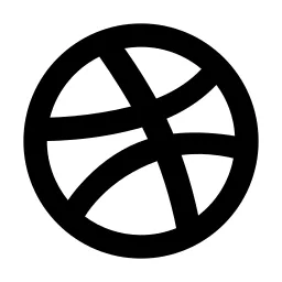 Dribbble Line Icon