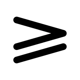 Math Equal Greater Line Icon